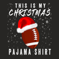 Football This Is My Christmas Pajama American Football Family S 354 Ladies Fitted T-shirt | Artistshot