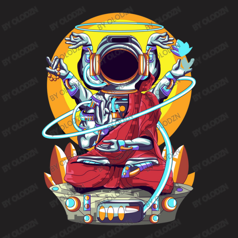 Astronaut Buddha T-shirt | Artistshot