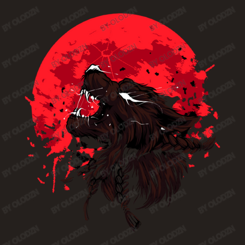 Angry Werewolf On Red Blood Moon Tank Top by Olodzn | Artistshot