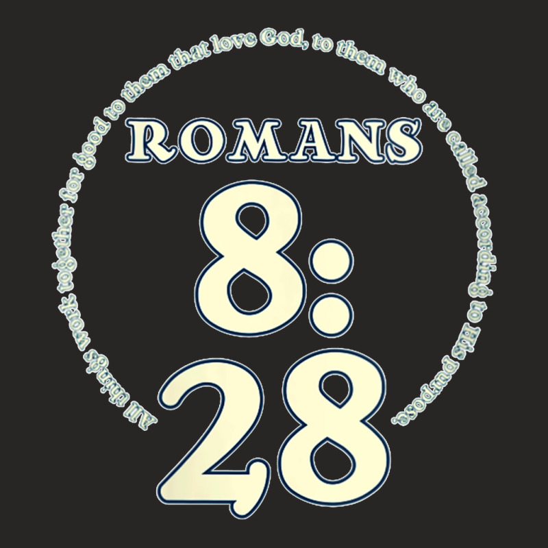 Womens Romans 828 Christian Faith Bible Camp Ladies Fitted T-Shirt by cm-arts | Artistshot