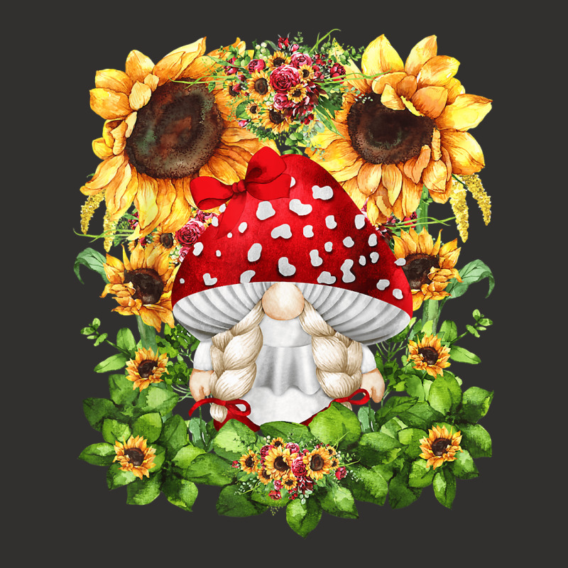 Toadstool Gnome For Women Sunflower Mom Cute Mushroom Lover Champion Hoodie | Artistshot