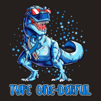 Type 1 Diabetes Awareness Ribbon T1d T Rex Dinosaur Boys Tank Top | Artistshot