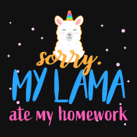 Sorry My Lama Ate My Homework Baby Bibs | Artistshot