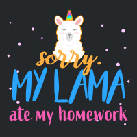 Sorry My Lama Ate My Homework Crewneck Sweatshirt | Artistshot