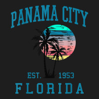 Panama City Florida Spring Vacations Beach Palm Trees Summer Classic T-shirt | Artistshot