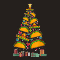 Funny Mexican Xmas Tree Tacos Burritos Feliz Navidad Tank Top | Artistshot