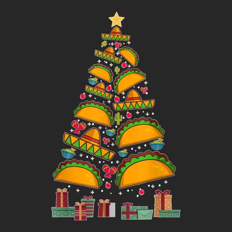 Funny Mexican Xmas Tree Tacos Burritos Feliz Navidad Men's T-shirt Pajama Set | Artistshot