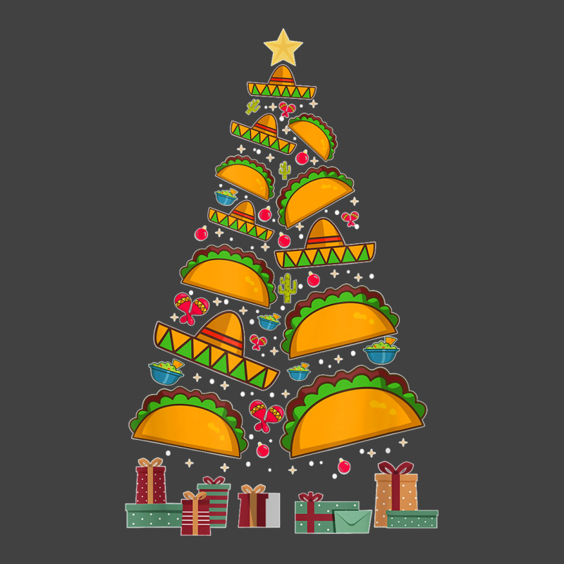 Funny Mexican Xmas Tree Tacos Burritos Feliz Navidad Vintage T-shirt | Artistshot