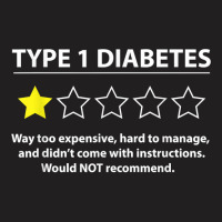 Type 1 Diabetes T1d One Star Rating Funny Awareness T-shirt | Artistshot