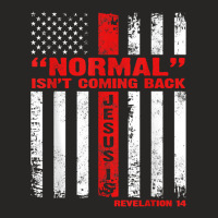 Normal Isn't Coming Back But Jesus Is Revelation 14 Costume T-shirt Ladies Fitted T-shirt | Artistshot