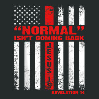 Normal Isn't Coming Back But Jesus Is Revelation 14 Costume T-shirt Women's Triblend Scoop T-shirt | Artistshot