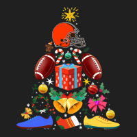 Football Football Tree Christmas Ornament Funny Xmas Boys Cleveland 14 Ladies Polo Shirt | Artistshot