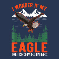 I Wonder If My Eagle Is Thinking About Me Too Eagle Men Denim Jacket | Artistshot