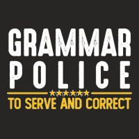 Grammar Police To Serve And Correct Sweatshirt Ladies Fitted T-shirt | Artistshot