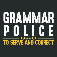 Grammar Police To Serve And Correct Sweatshirt Women's Triblend Scoop T-shirt | Artistshot