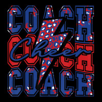 Cheer Coach Lightning Bolt Cheer Leopard Blue Red Women's V-neck T-shirt | Artistshot