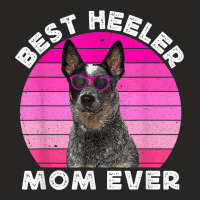 Blue Heeler Mom For Women Retro Blue Australian Cattle Dog Ladies Fitted T-shirt | Artistshot