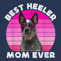 Blue Heeler Mom For Women Retro Blue Australian Cattle Dog Men Denim Jacket | Artistshot