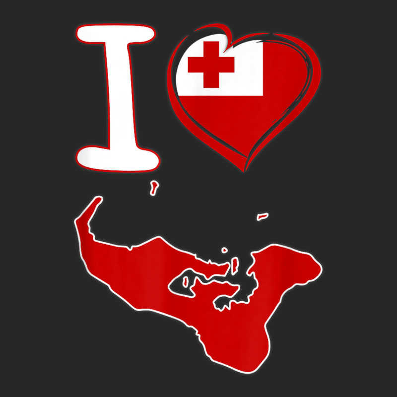 I Love Tonga. Tongan Flag In Shape Of A Heart. Country Map Women's ...