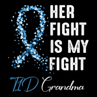 Womens Her Fight Is My Fight T1d Grandma Type 1 Diabetes Awareness Zipper Hoodie | Artistshot