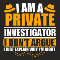 Cool Private Investigator Quotes For Detective Ladies Fitted T-shirt | Artistshot