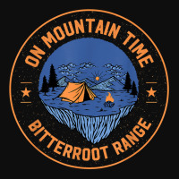 On Mountain Time Bitterroot Range Hiking Idaho Hiker Outdoor Crop Top | Artistshot