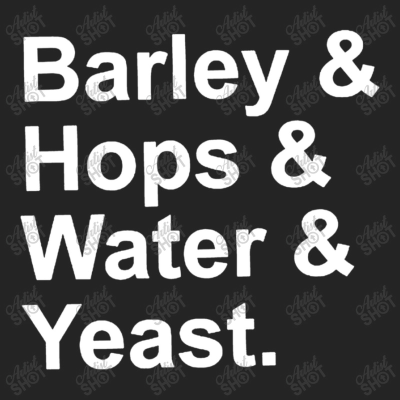 Barley, Hops, Water, Yeast 3/4 Sleeve Shirt | Artistshot