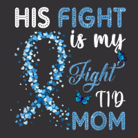 Womens His Fight Is My Fight T1d Mom Diabetes Awareness Vintage Hoodie | Artistshot