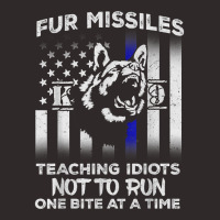 Fur Missiles Teaching Idiots Not To Run K9 Police Dog T Shirt Racerback Tank | Artistshot