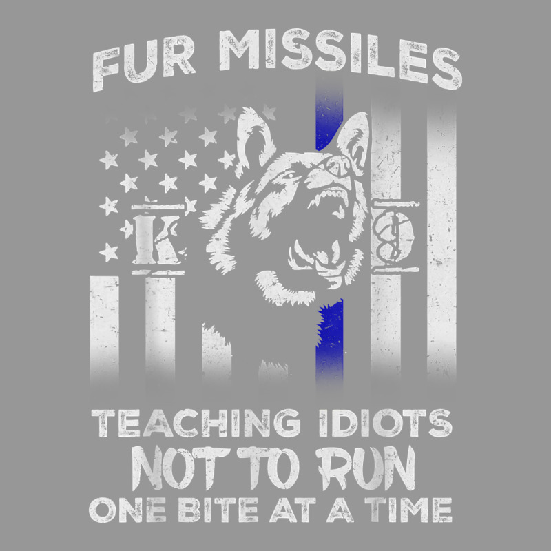 Fur Missiles Teaching Idiots Not To Run K9 Police Dog T Shirt Women's V-Neck T-Shirt by cm-arts | Artistshot