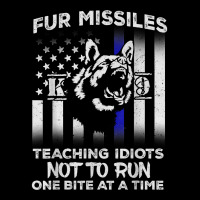 Fur Missiles Teaching Idiots Not To Run K9 Police Dog T Shirt Cropped Sweater | Artistshot