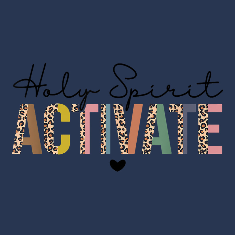 Holy Spirit Activate Leopard Christians Jesus Love Family T Shirt Men Denim Jacket | Artistshot