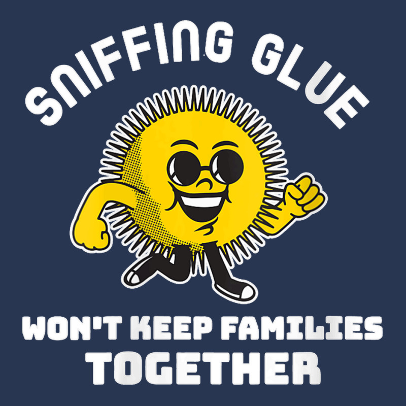 Womens Sniffing Glue Won't Keep Families Together Funny Engrish V Neck Men Denim Jacket | Artistshot