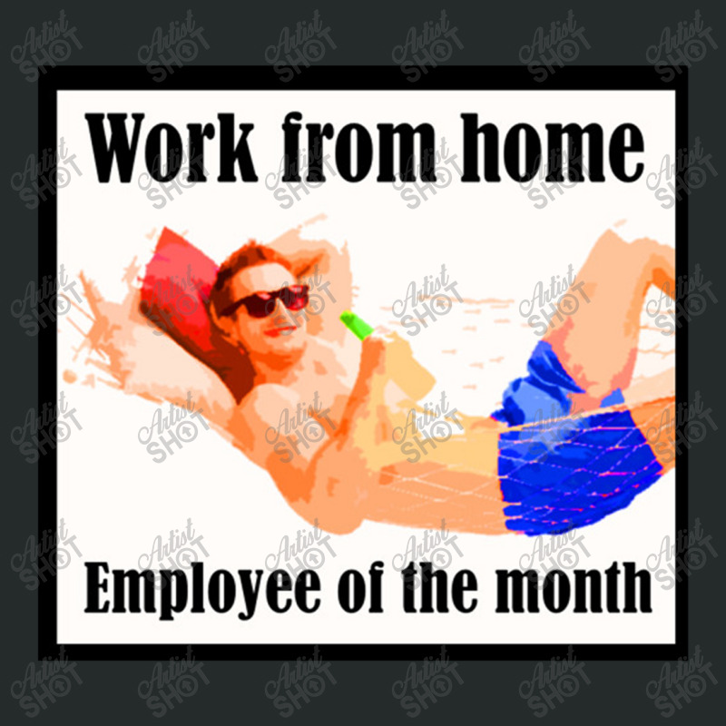 Work From Home Employee Of The Month, Employee Of The Month Women's Triblend Scoop T-shirt by mitubabypodcast | Artistshot