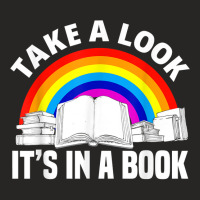 Cute Book Reader Rainbow Book Lover Love Reading Ladies Fitted T-shirt | Artistshot