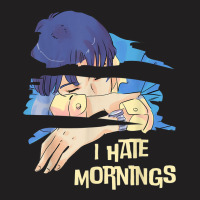 Funny I Hate Mornings Anime   Cool Anime I Hate Mornings T-shirt | Artistshot