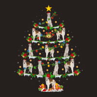 Borzoi Dog Lover Xmas Lights Borzoi Christmas Tree Tank Top | Artistshot