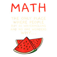 Math And Watermelons Mathematics Calculation Numbers T Shirt V-neck Tee | Artistshot