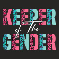 Keeper Of The Gender Leopard Gender Revel Party Baby Shower T Shirt Ladies Fitted T-shirt | Artistshot