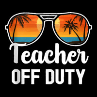 Teacher Off Duty Tropical Summer Vacation Last Day Of School Tank Top Adjustable Cap | Artistshot