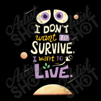 I Want To Live Lettering Adjustable Cap | Artistshot