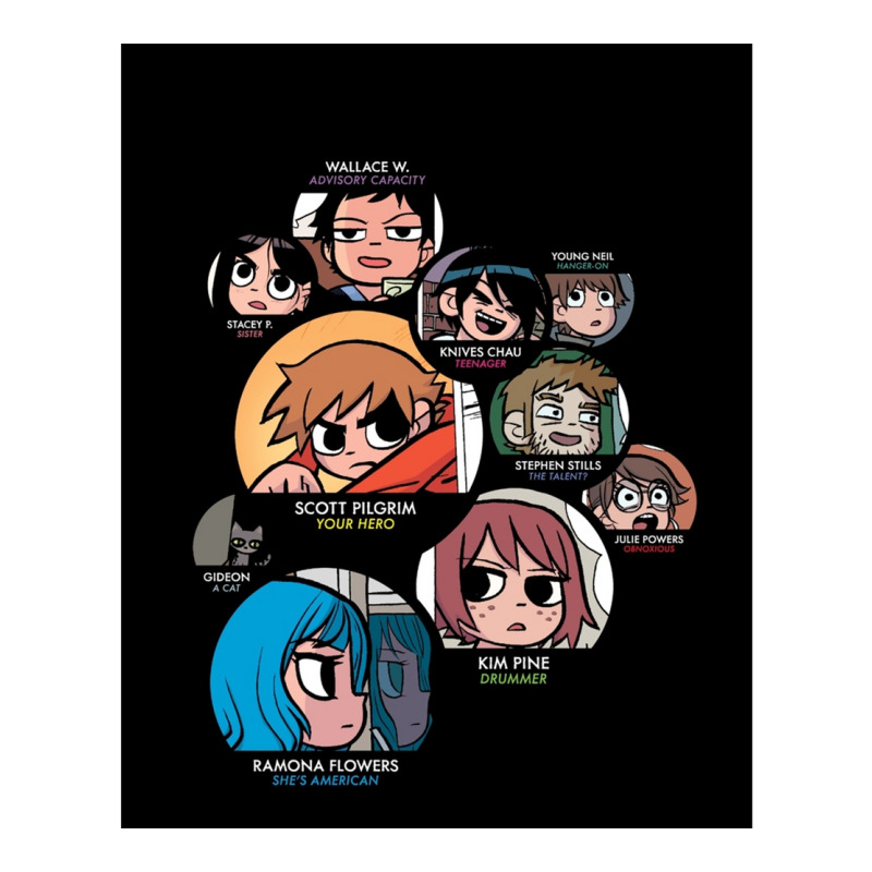 Scott Pilgrim Characters Graphic Stainless Steel Water Bottle | Artistshot