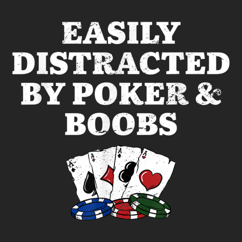 Easily Distracted By Poker & Boobs Funny Poker Player Humor Unisex Hoodie | Artistshot