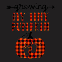 Growing My Tiny Pumpkin Thanksgiving Pregnancy Announcement T-shirt | Artistshot