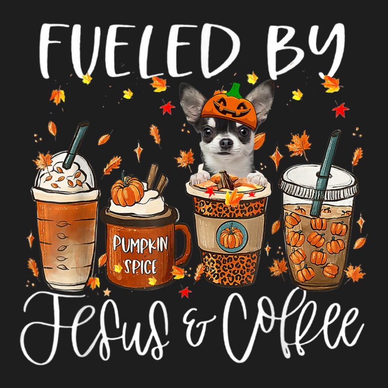 Fall Coffee Pumpkin Spice Latte Iced Autumn Chihuahua Classic T-shirt | Artistshot