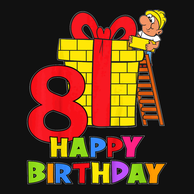 Kids 8 Years Old 8th Birthday Construction Worker Boy Children's Birth Tote Bags | Artistshot