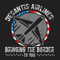 Desan Tisair Lines Distress Flag Bringing The Border To You T-shirt | Artistshot