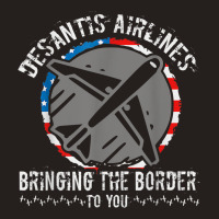 Desan Tisair Lines Distress Flag Bringing The Border To You Tank Top | Artistshot