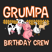 Grumpa Birthday Crew Farm Animal Bday Party Celebration 3/4 Sleeve Shirt | Artistshot