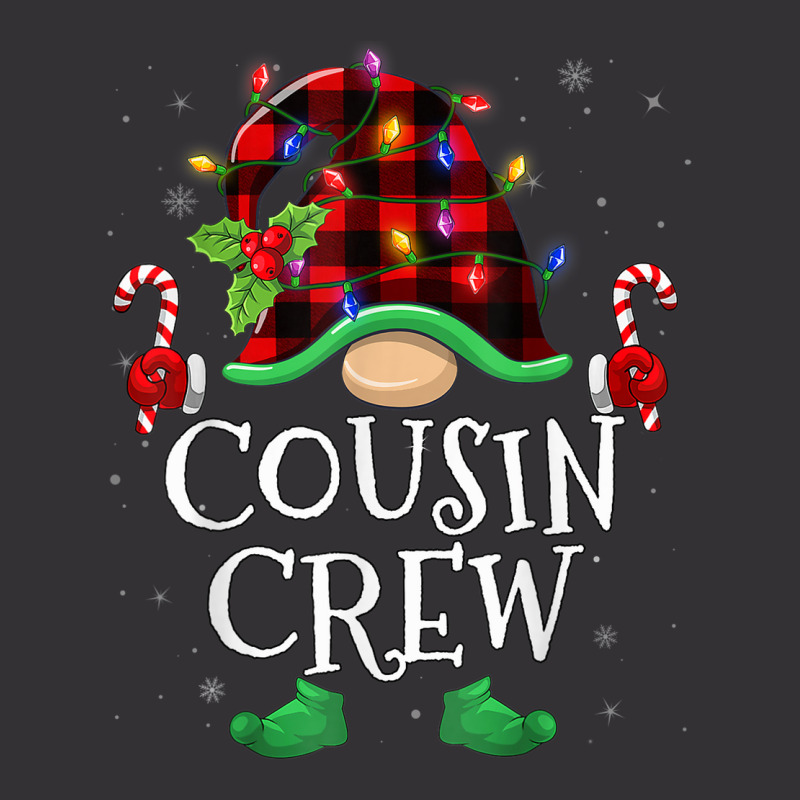 Cousin Crew Gnome Buffalo Plaid Family Christmas Pajama Vintage Hoodie | Artistshot